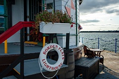 Deck of Borden Flats Lighthouse Welcomes Visitors